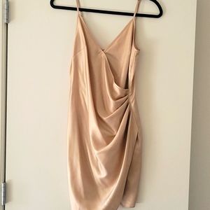 BCBGENERATION  Metallix Faux-Wrap Dress